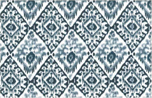 TASHKENT IKAT PRINT - CHINA BLUES/WHITE