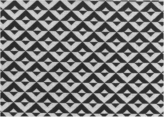 DOUBLE DIAMOND DOUBLEWEAVE - BLACK & WHITE