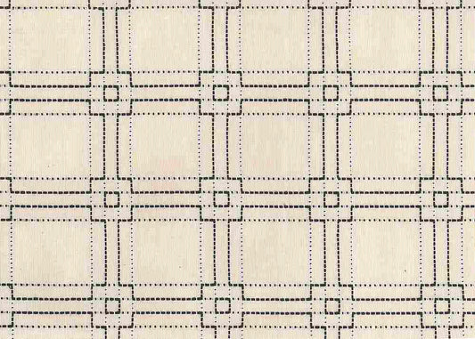 SQUARE STITCH - BLACK ON WHITE