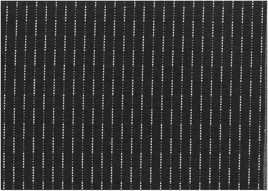 RUNNING STITCH - WHITE ON BLACK