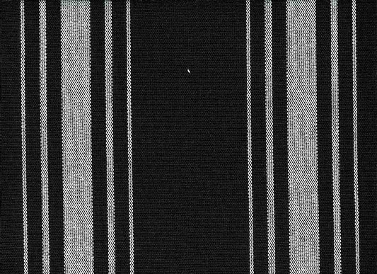HARBOR STRIPE - WHITE ON BLACK