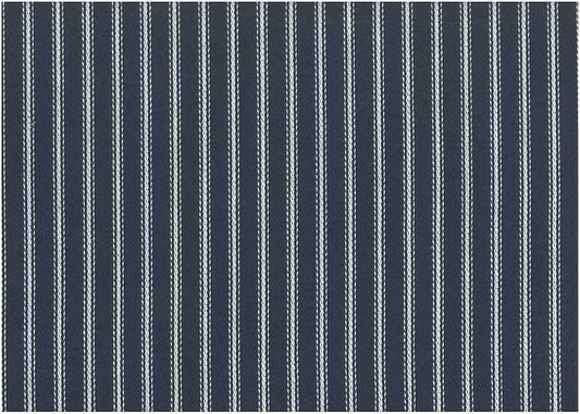 RETRO TICKING - WHITE ON NAVY