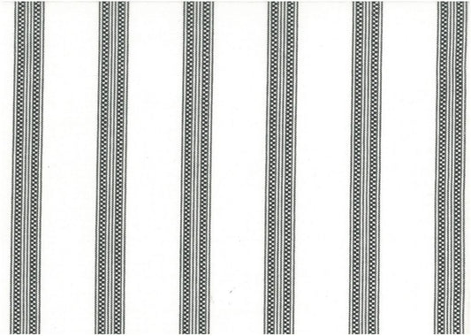 MOSAIC STRIPE - BLACK ON WHITE