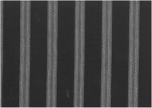 MOSAIC STRIPE - WHITE ON BLACK