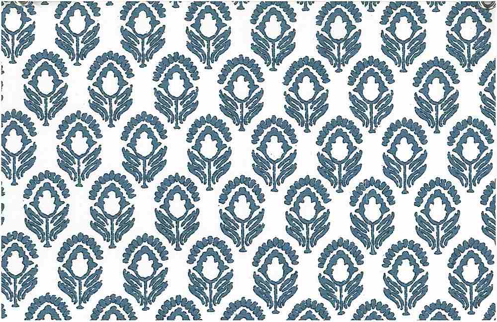 JASMINE PRINT - TILE BLUE/WHITE