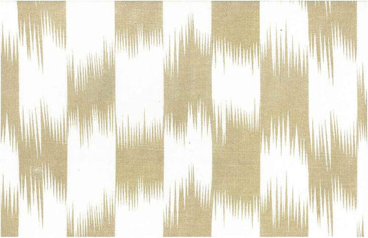 BRUSHSTROKE IKAT PRINT - SAND/WHITE