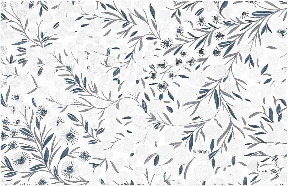 FIORI PRINT - INDIGO