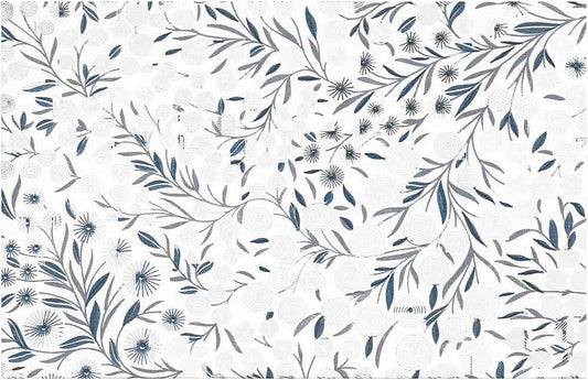 FIORI PRINT - INDIGO