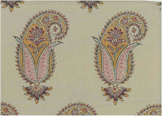 ANTIQUE PAISLEY PRINT - AUTUMN/FLAX