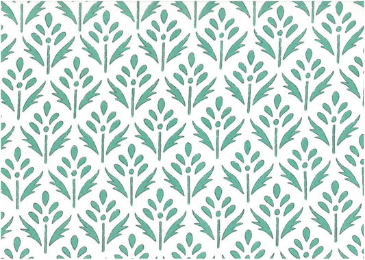 FEATHER PRINT - DK TURQ