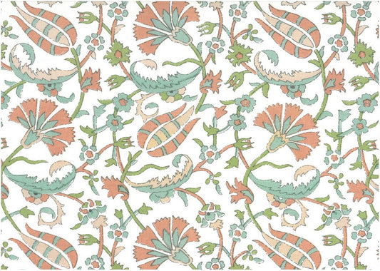 BOLU PRINT - CORAL/AQUA