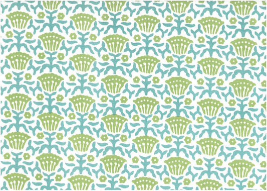 YARROW PRINT - GREEN/TEAL/LW