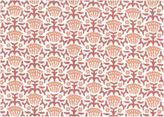 YARROW PRINT - CORAL/LW