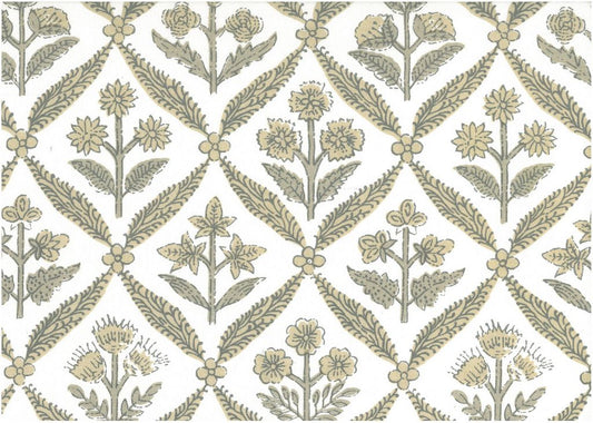 TRELLIS PRINT - STONE/LW