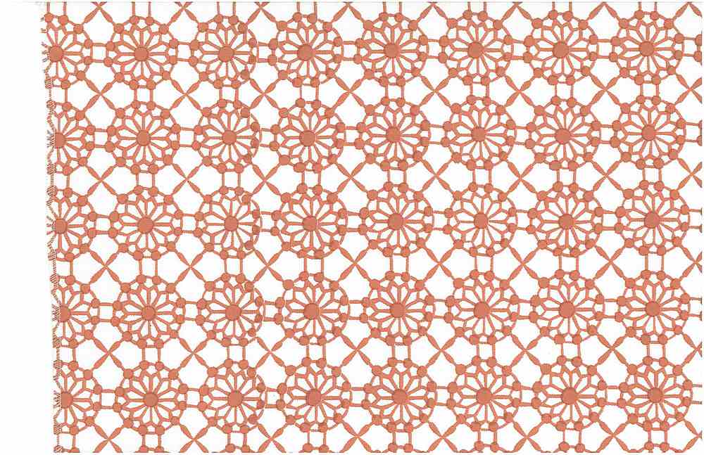 MAHAL PRINT - CORAL/WHITE