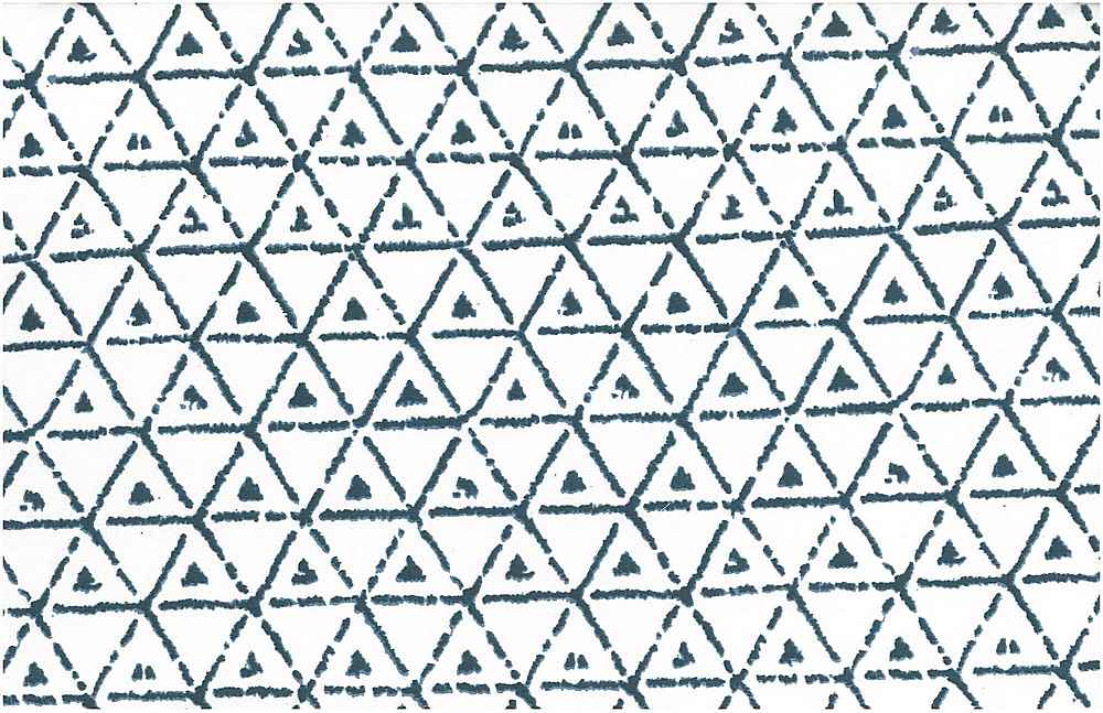 BROKEN TRIANGLE PRINT - BLUE/WHITE