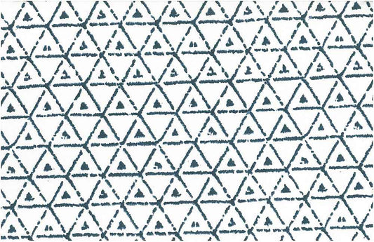 BROKEN TRIANGLE PRINT - BLUE/WHITE
