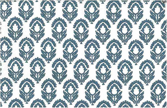 JASMINE PRINT - TILE BLUE/WHITE