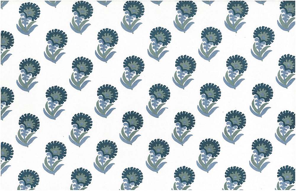 PURU PRINT - BLUES/WHITE