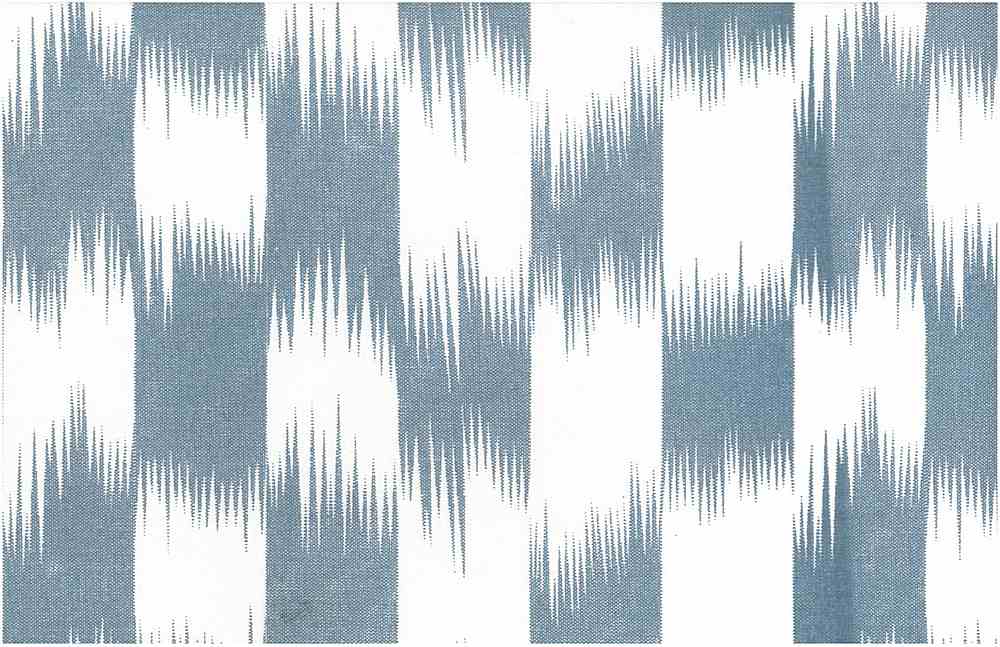 BRUSHSTROKE IKAT PRINT - DENIM/WHITE