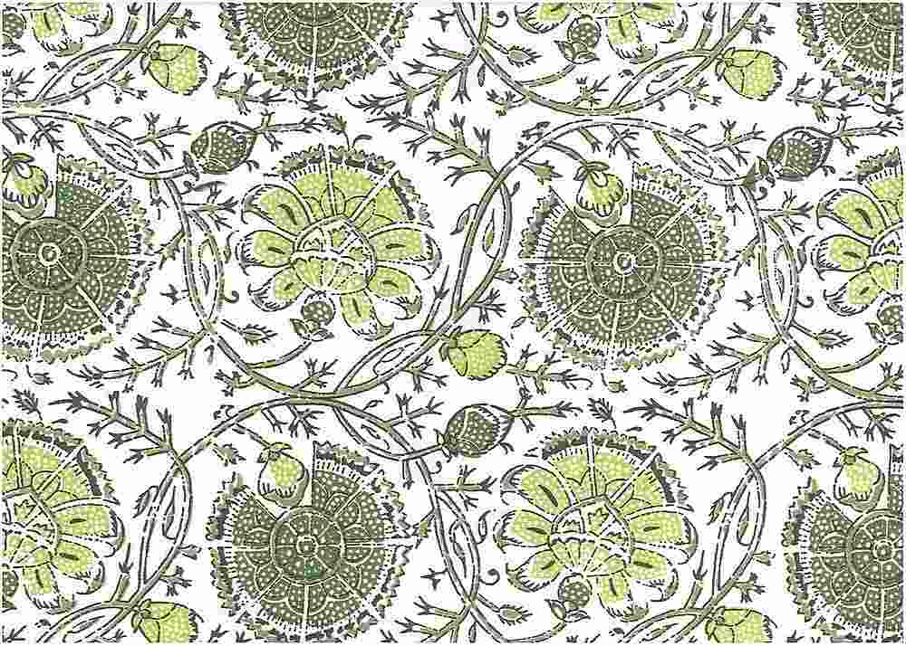 KOCHI PRINT - FOLIAGE/WHITE