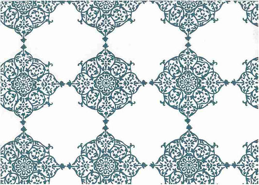 SEVILLE PRINT - TILE BLUE/WHITE