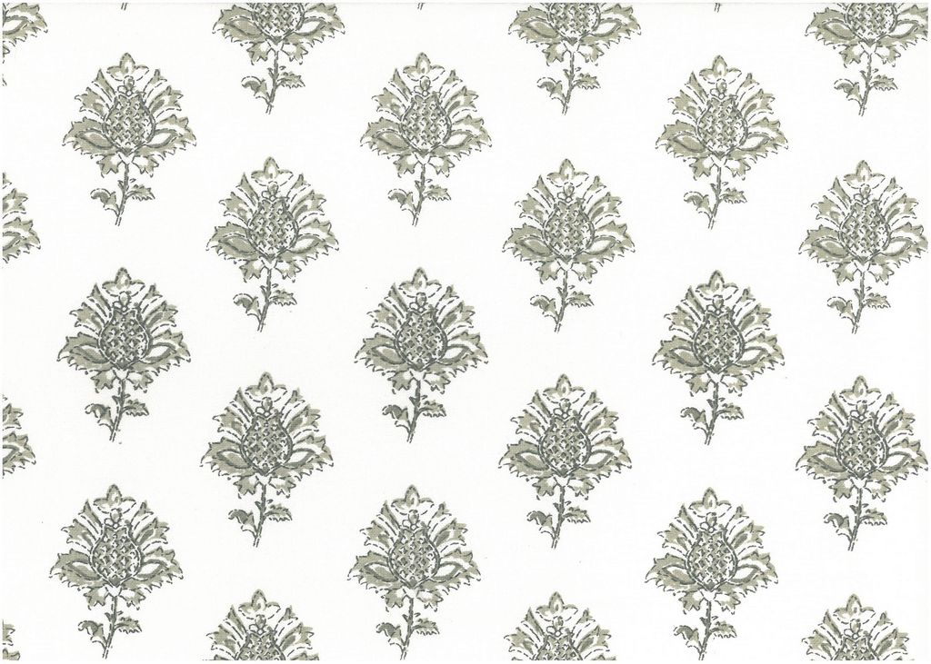 GULMARG PRINT - FLAX/WHT