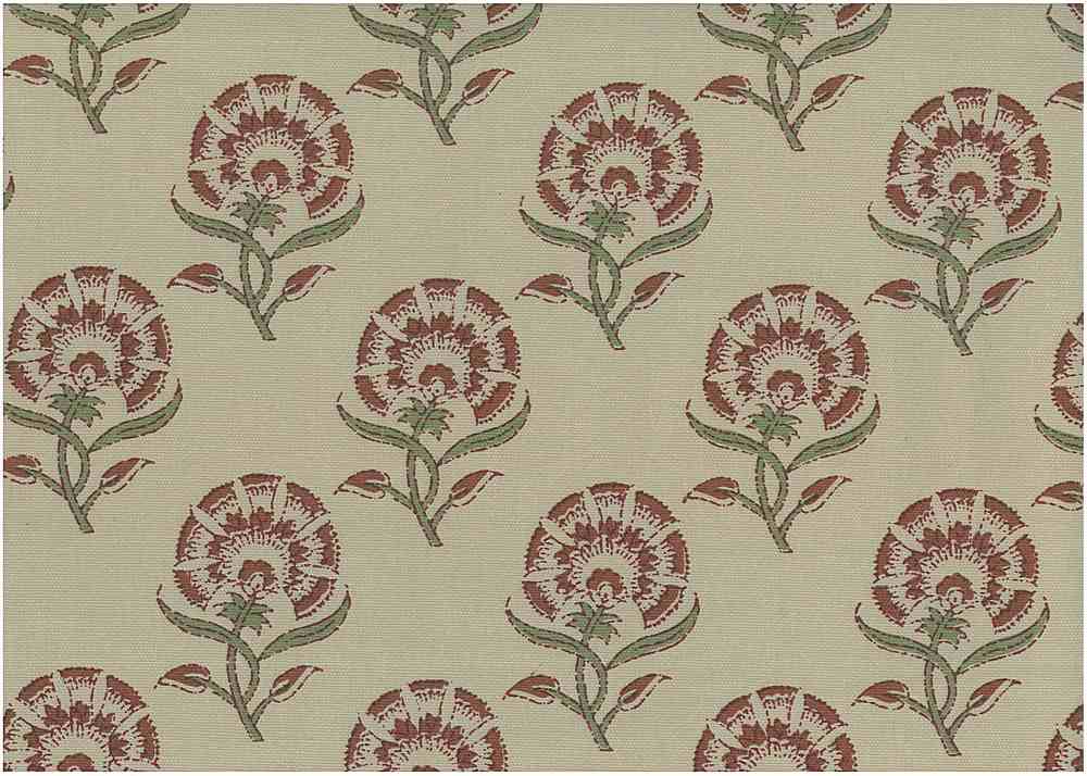 KAVALI PRINT - MERLOT/FLAX