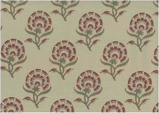 KAVALI PRINT - MERLOT/FLAX