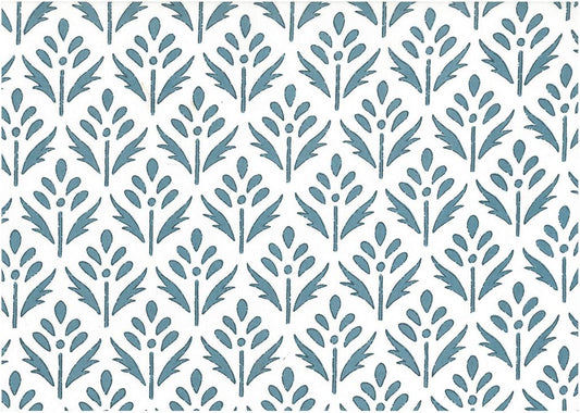 FEATHER PRINT - DUSTY BLUE