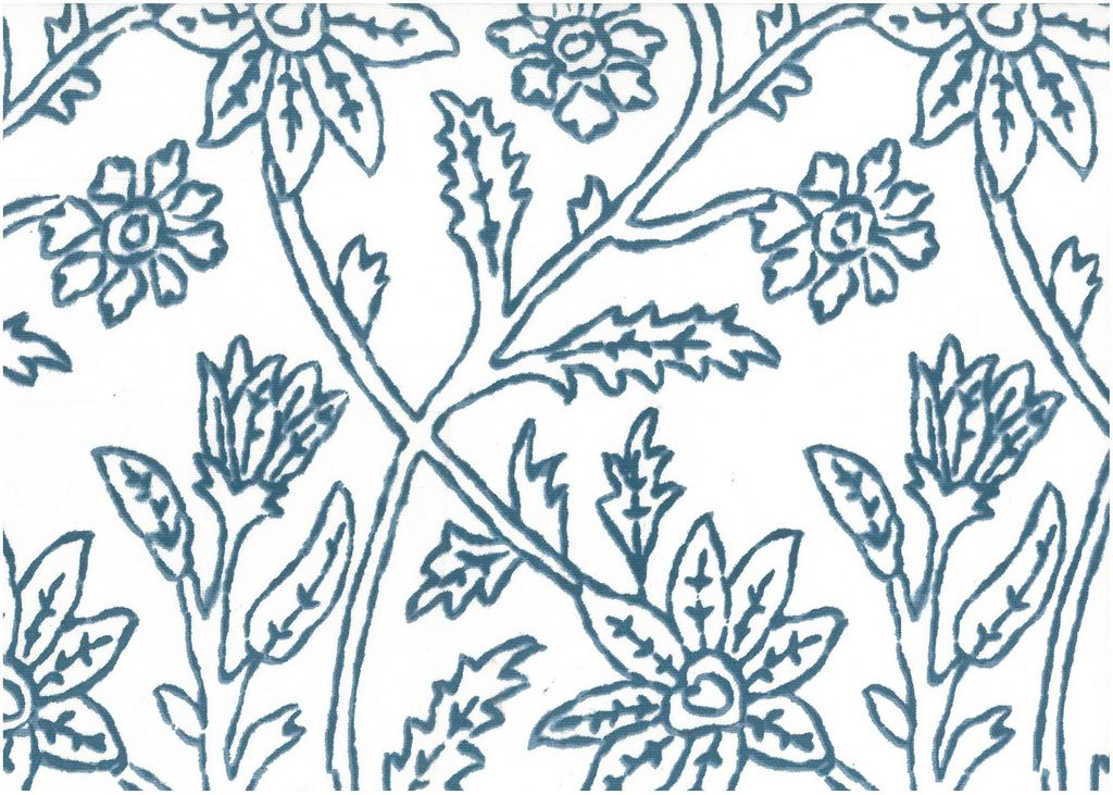 ANJULI PRINT - TILE BLUE/LW