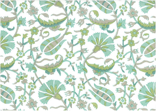BOLU PRINT - AQUA/OLIVE