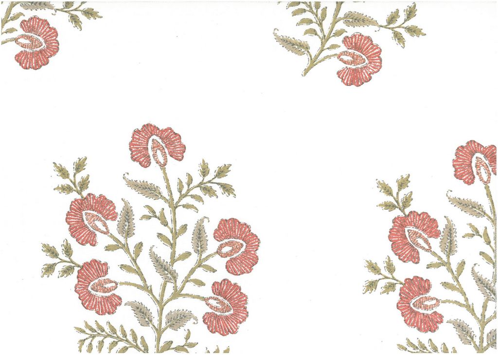 GARDENIA PRINT - RED/LW