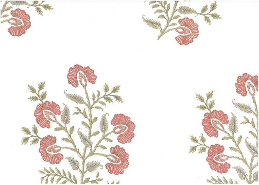 GARDENIA PRINT - RED/LW