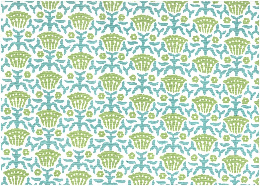 YARROW PRINT - GREEN/TEAL/LW
