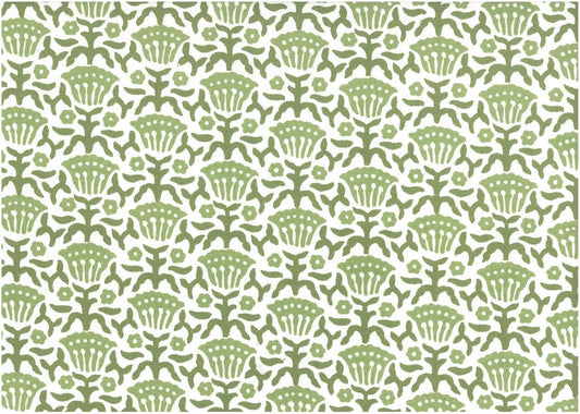 YARROW PRINT - OLIVE/LW