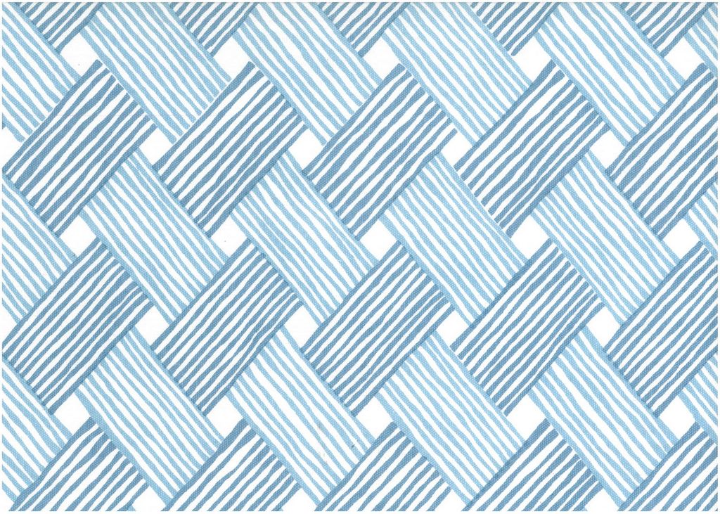 WICKERWEAVE PRINT - TWO BLUES