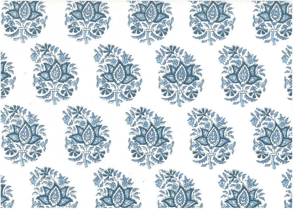SUMMER PAISLEY PRINT - TILE BLUES