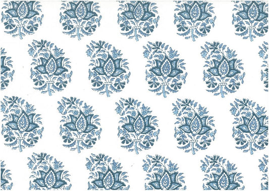 SUMMER PAISLEY PRINT - TILE BLUES