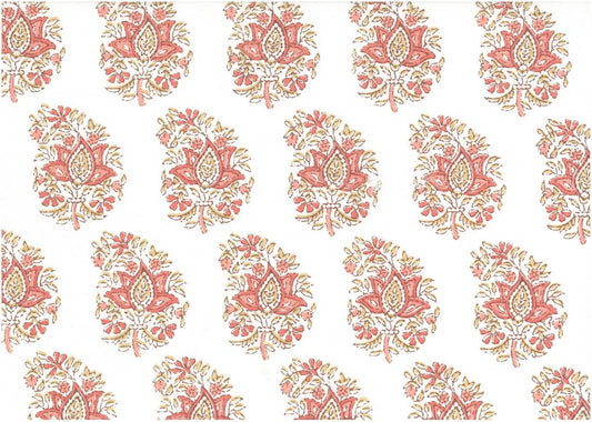 SUMMER PAISLEY PRINT - CORAL/LW